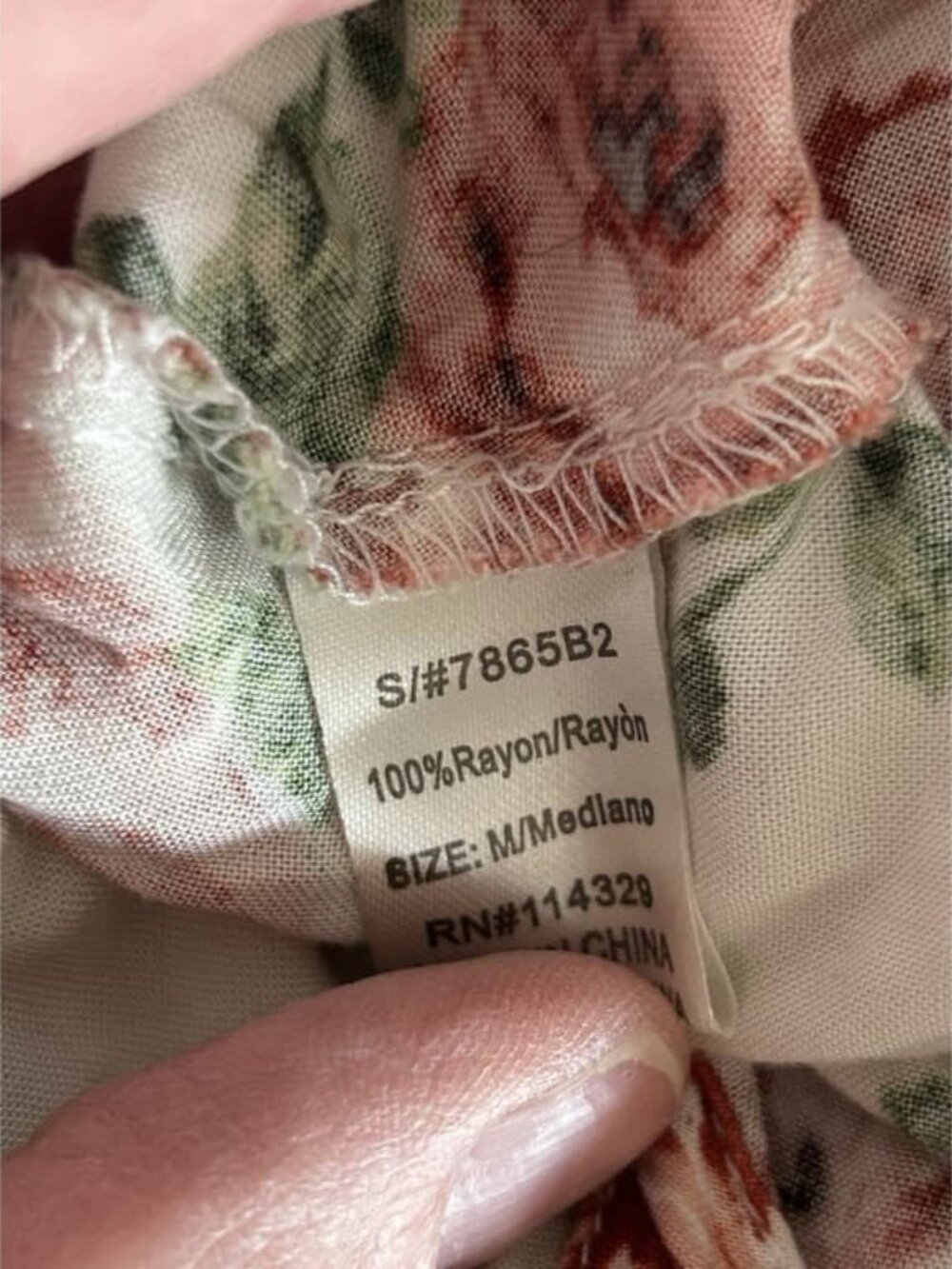 Floral Mini Dress M Shir - Picture 3 of 3